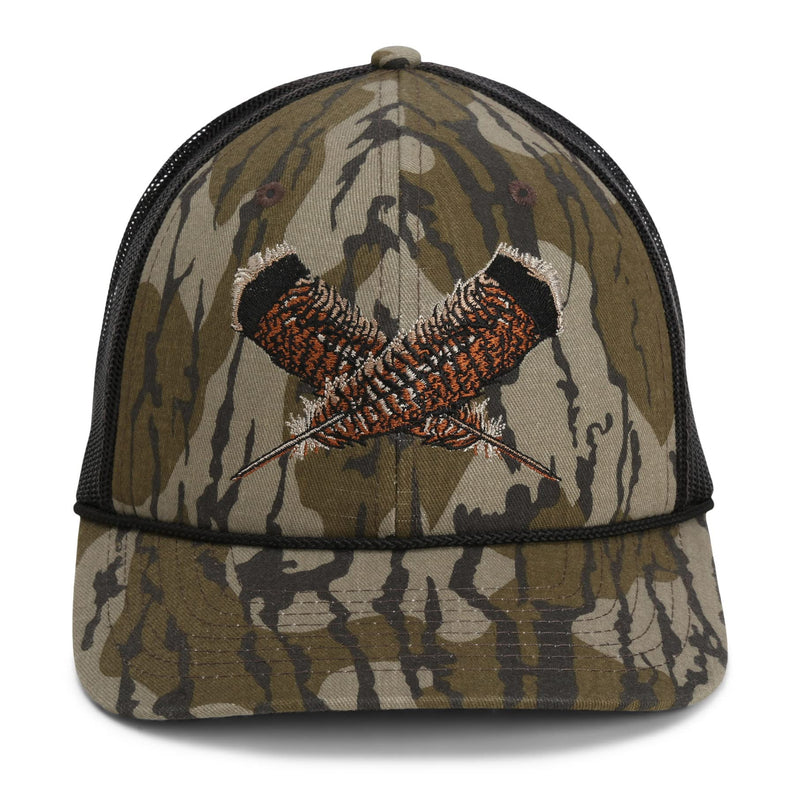 Paramount Outdoors Hat 5-Panel Throwback Fly Fishing Trucker hat with Quick Dry Fabric and Stretch Comfort Snapback