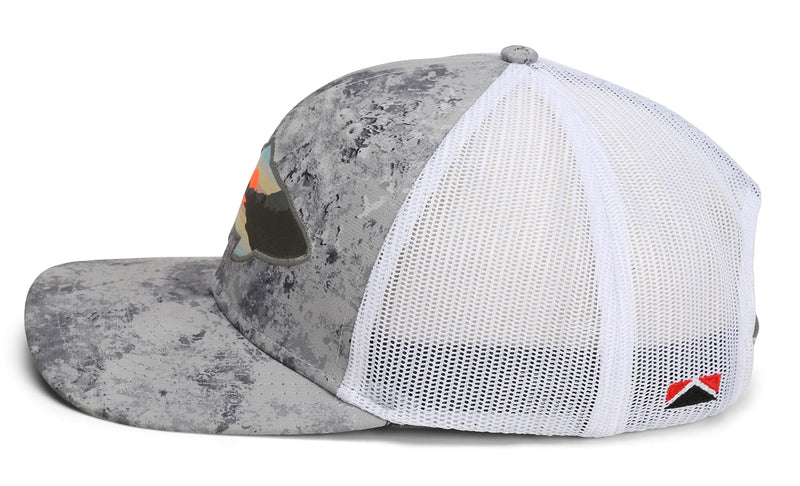 Paramount Outdoors Sunset Fish Silhouetee Performance Trucker Hat Mountain Fishing Rope Cap (Slate - OSFA)