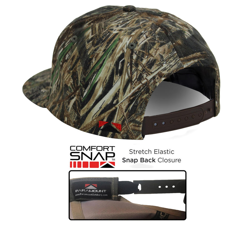 Paramount Outdoors Hat 5-Panel Throwback Fly Fishing Trucker hat with Quick Dry Fabric and Stretch Comfort Snapback