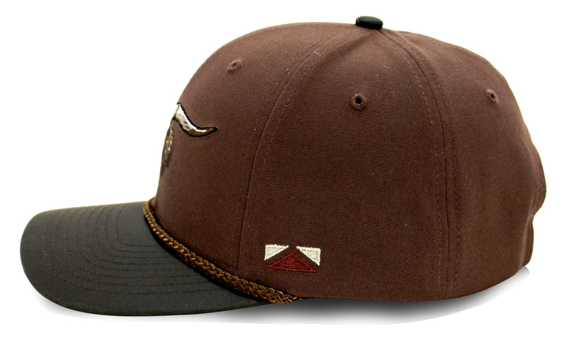 Paramount Outdoors Hat 5-Panel Throwback Fly Fishing Trucker hat with Quick Dry Fabric and Stretch Comfort Snapback