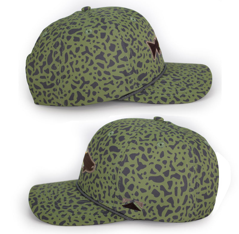 Paramount Outdoors Sunset Fish Silhouetee Performance Trucker Hat Mountain Fishing Rope Cap (Slate - OSFA)
