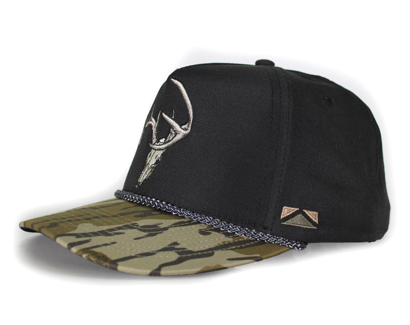 Paramount Outdoors Hat 5-Panel Throwback Fly Fishing Trucker hat with Quick Dry Fabric and Stretch Comfort Snapback