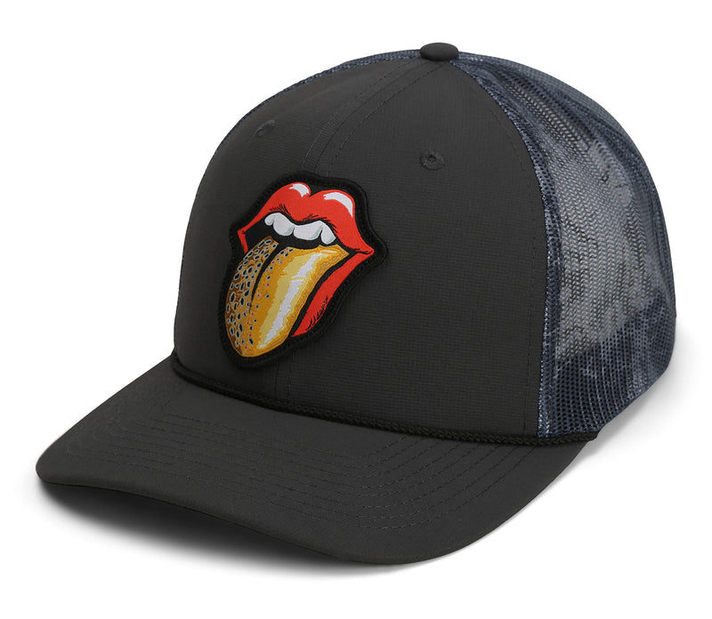 Paramount Outdoors Trout Tongue Fly Fishing Brown Trout 6-Panel Rope Cap Fly Fishing Cap (Brown)