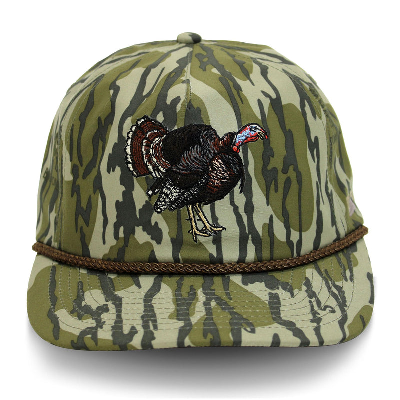 Paramount Outdoors Hat 5-Panel Throwback Fly Fishing Trucker hat with Quick Dry Fabric and Stretch Comfort Snapback