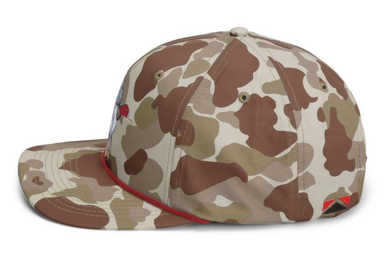 Paramount Outdoors Hat 5-Panel Throwback Fly Fishing Trucker hat with Quick Dry Fabric and Stretch Comfort Snapback