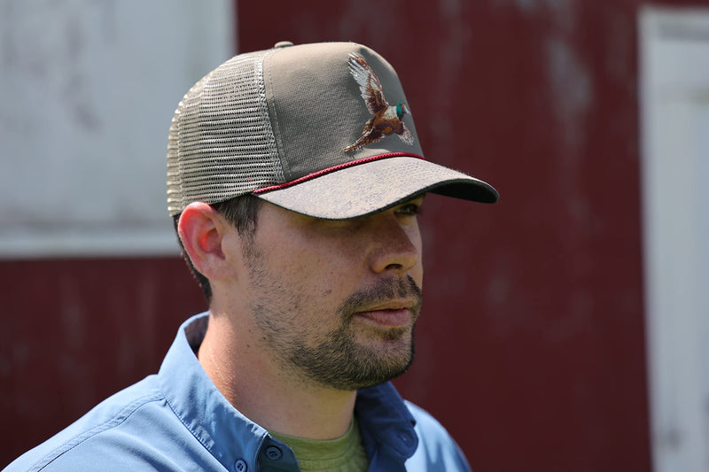 Paramount Outdoors Upland Pheaseant Trucker Hat for Men Meshback Ringneck Rope Cap