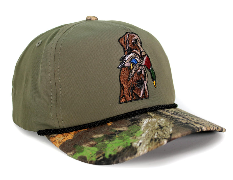 Paramount Outdoors Baseball Cap for Men with Wax Cloth Visor on Heavy Cotton Canvas Fabric (Olive - OSFA)