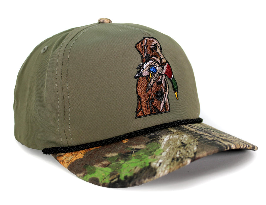 Paramount Outdoors Baseball Cap for Men with Wax Cloth Visor on Heavy Cotton Canvas Fabric (Olive - OSFA)