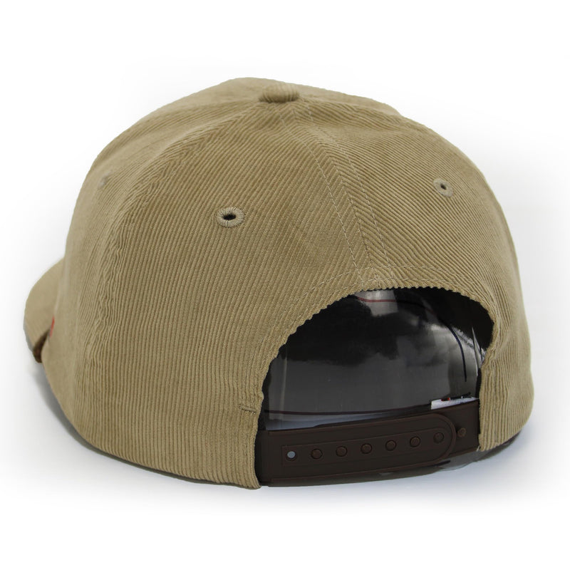 Paramount Outdoors Corduroy Hat Comfort Snapback Retro Waterfowl Snow Goose Hunting Cap (White Corduroy- OSFA)
