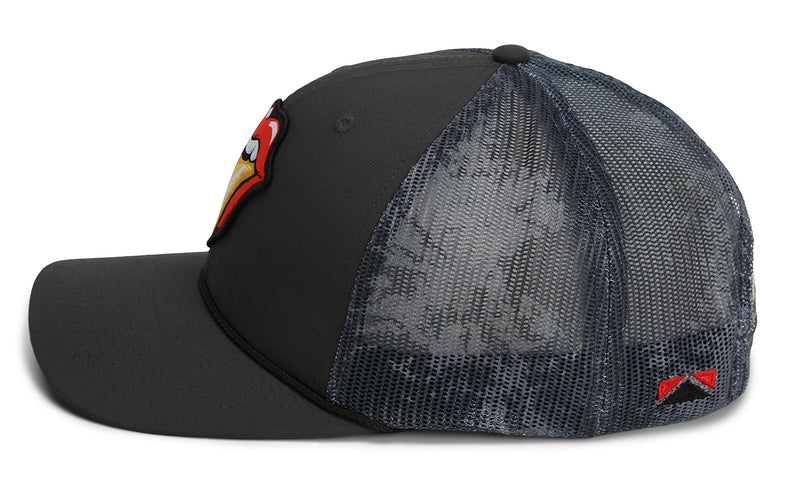 Paramount Outdoors Trout Tongue Fly Fishing Brown Trout 6-Panel Rope Cap Fly Fishing Cap (Brown)