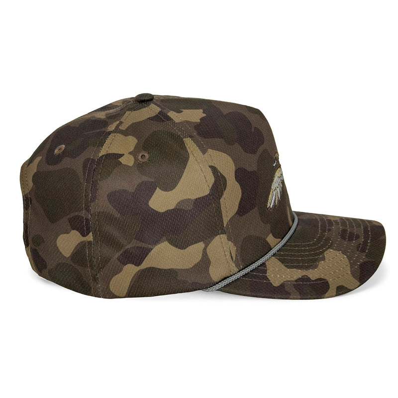 Paramount Outdoors Turkey Feather Bottomland Mesh Back Comfort Snap Snapback, Turkey Hunting Cap