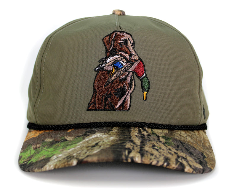 Paramount Outdoors Baseball Cap for Men with Wax Cloth Visor on Heavy Cotton Canvas Fabric (Olive - OSFA)