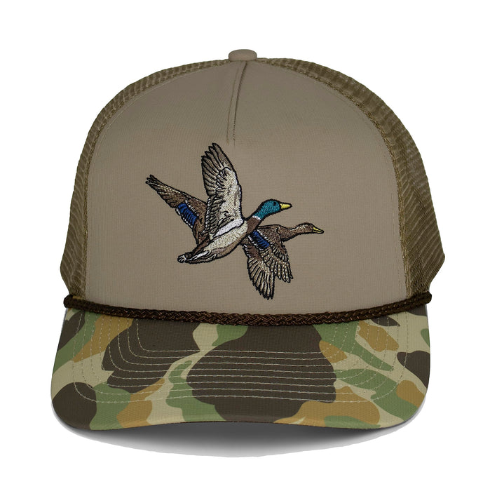 Paramount Outdoors Turkey Feather Bottomland Mesh Back Comfort Snap Snapback, Turkey Hunting Cap