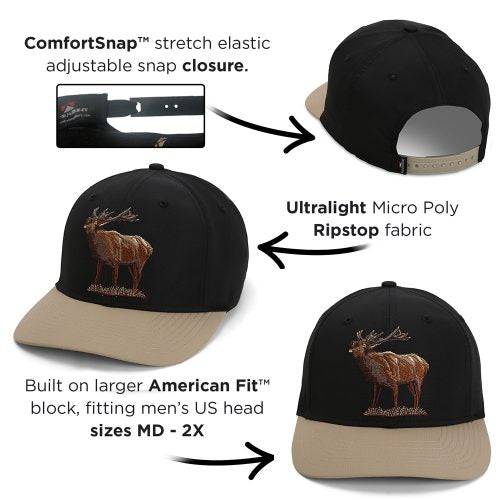 Bull Elk 6-Panel Riverside Cap ComfortSnap Snapback