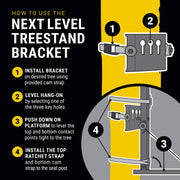 Rivers Edge Next Level Treestand Bracket cam strap
