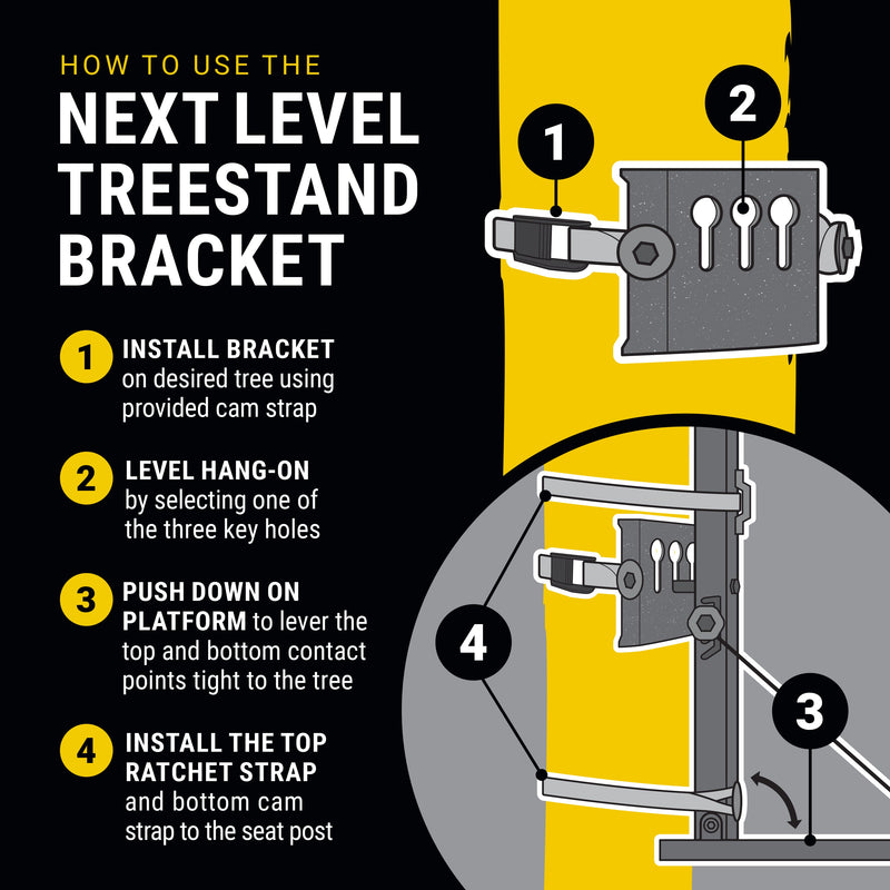 Rivers Edge Next Level Treestand Bracket cam strap