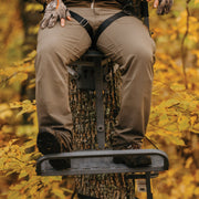 Rivers Edge Next Level Treestand Bracket installed with a hang-on