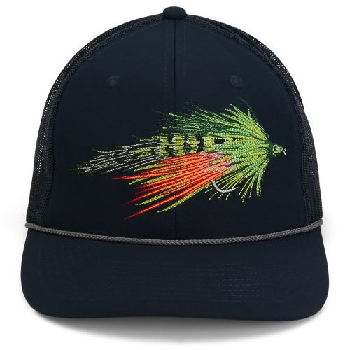 Fire Tiger Streamer Fly Fishing Mesh Back Rope Cap