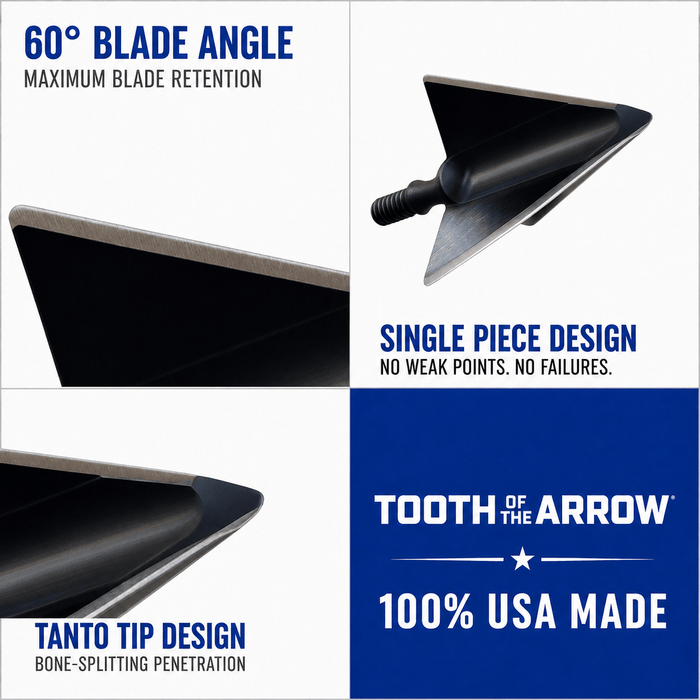 TOTA | 125 grain broadhead | 1-1/8 inch | fixed 3-blade