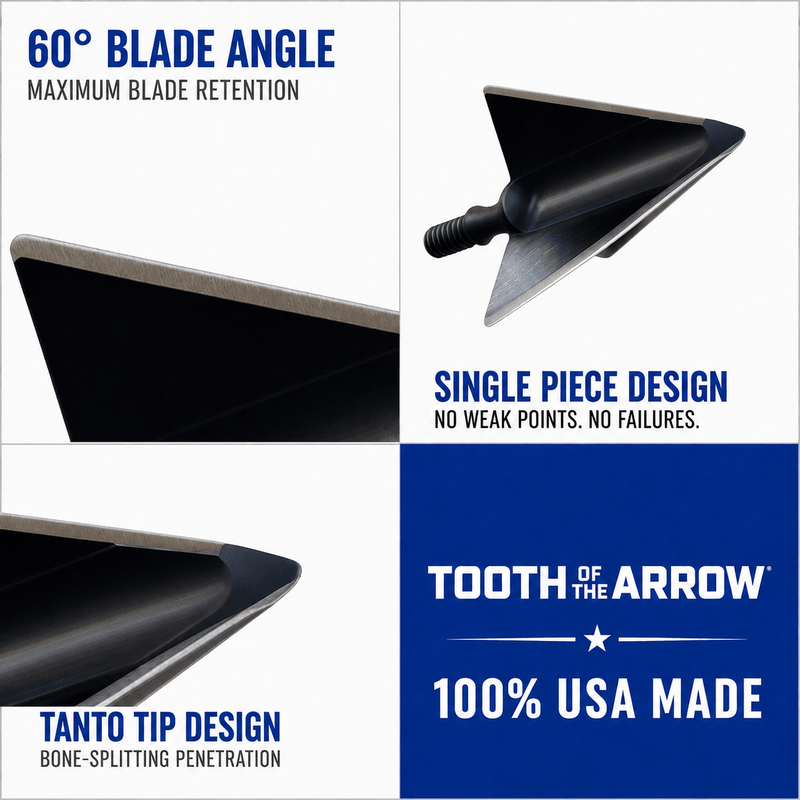 TOTA | 100 grain broadhead | 1-1/8 inch | fixed 3-blade