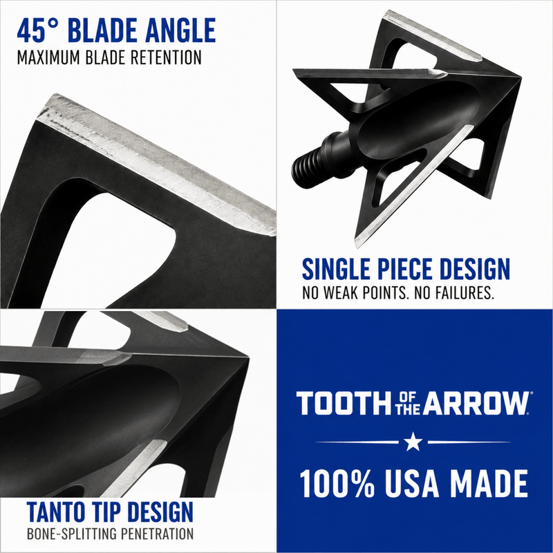 TOTA | 85 grain broadhead |1-inch vented | fixed blade