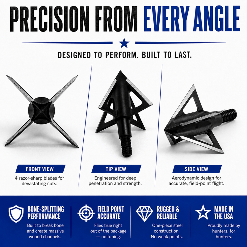 TOTA | 125 grain broadhead | 1-inch vented | fixed blade