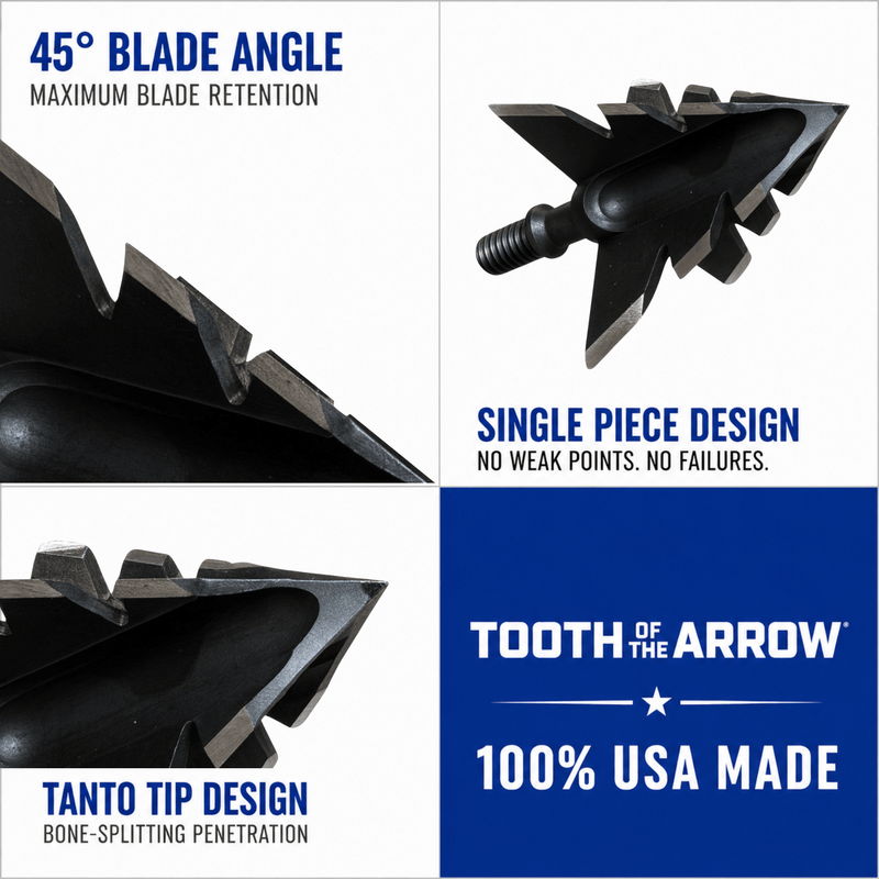 TOTA | 100 Grain Broadhead |Small Game and Turkey | Fixed Blade