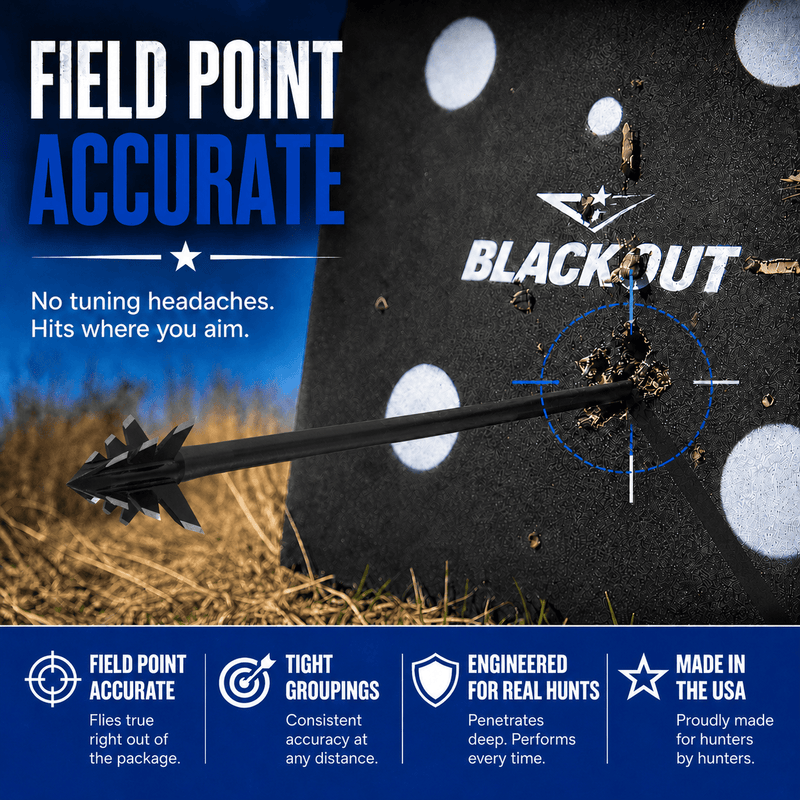 TOTA | 100 Grain Broadhead |Small Game and Turkey | Fixed Blade