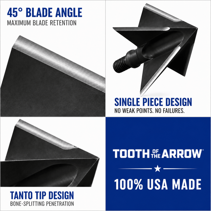TOTA | 125 grain broadhead | 1-inch solid | fixed blade