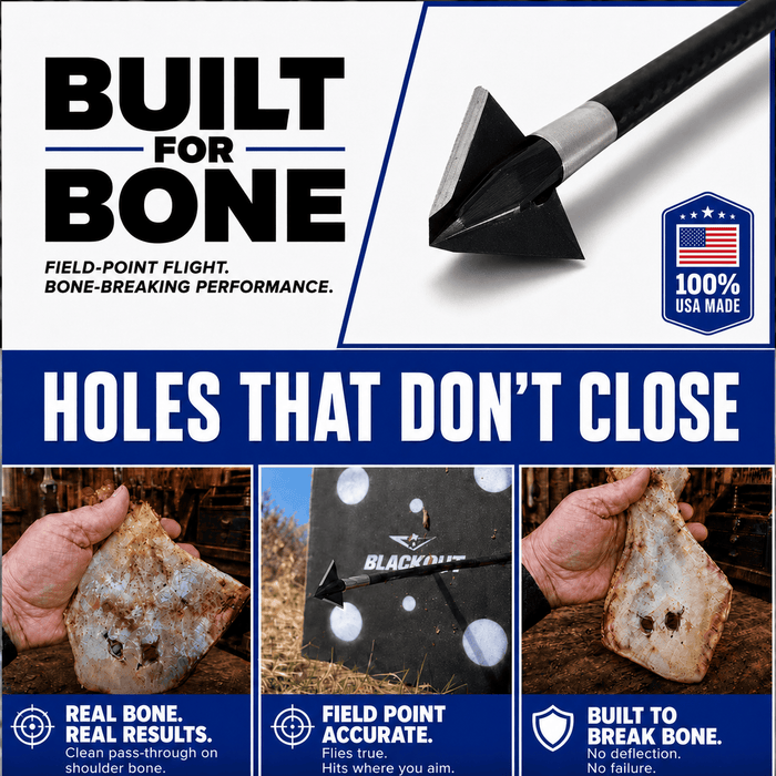 TOTA | 125 grain broadhead | 1-inch single bevel | fixed blade