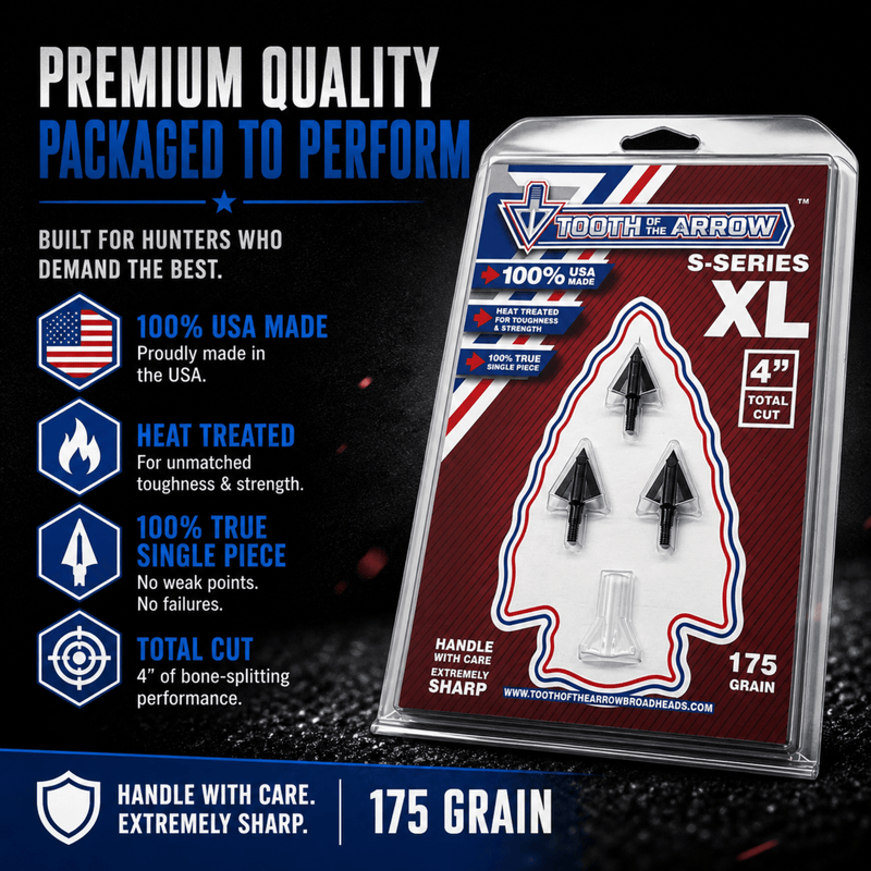 TOTA | 175 grain XL broadhead | 1-3/16-inch solid | fixed blade