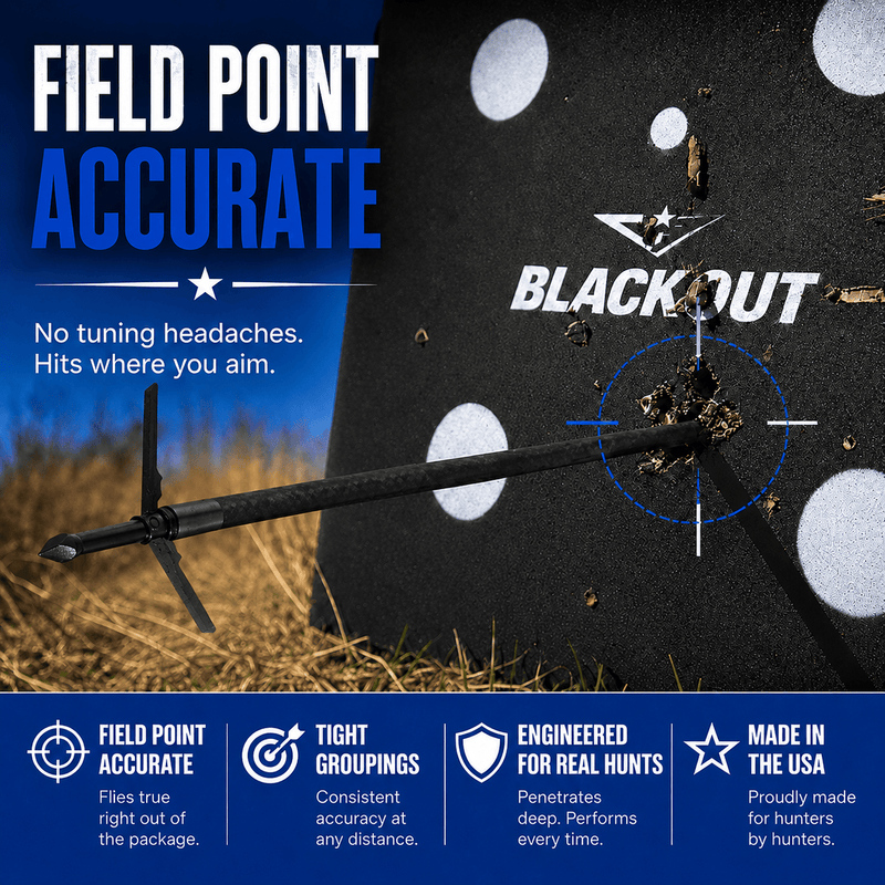 TOTA | 2-Blade Expandable Broadhead | 2.25” Cut | 100 Grain