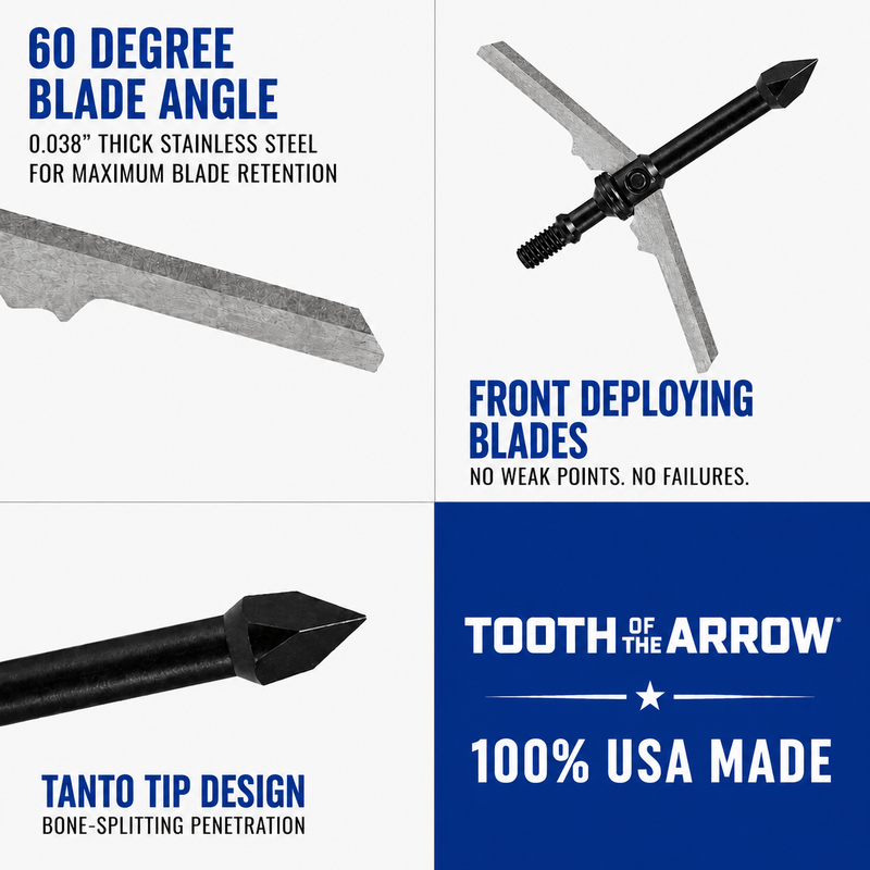 TOTA | 2-Blade Expandable Broadhead | 2.25” Cut | 100 Grain
