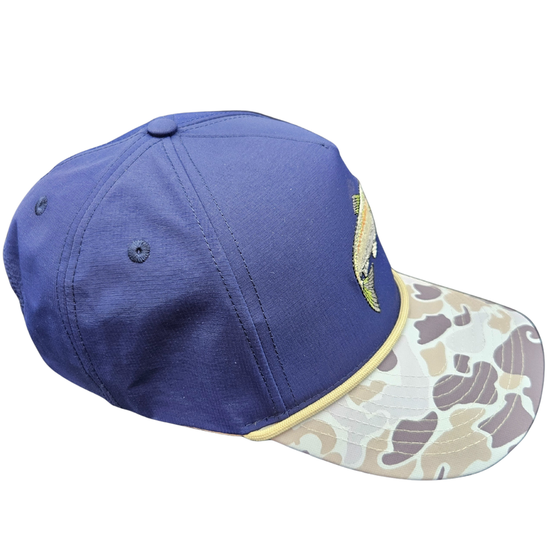 Wild Brims Hats, Rainbow Trout Light Camo, Navy