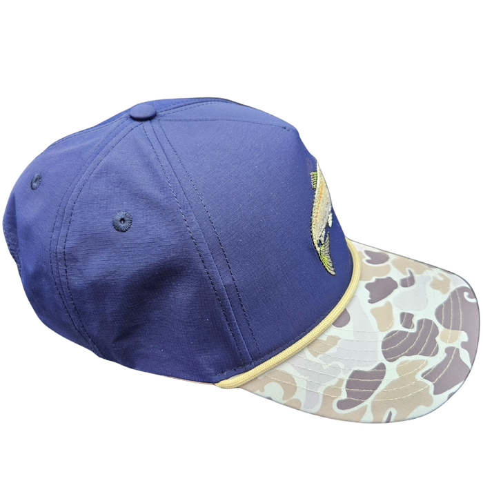 Wild Brims Hats, Rainbow Trout Light Camo, Navy