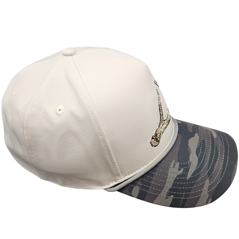 Wild Brims Hats, Deer Antler Black Camo, Stone