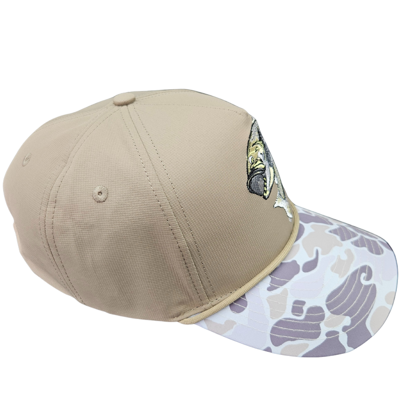 Wild Brims Hats, Largemouth Bass Light Camo, Khaki