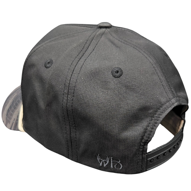 Wild Brims Hats, Deer Antler Black Camo, Black