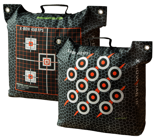 Rinehart 22 inch X-Bow bag target with MOA sight-in grid