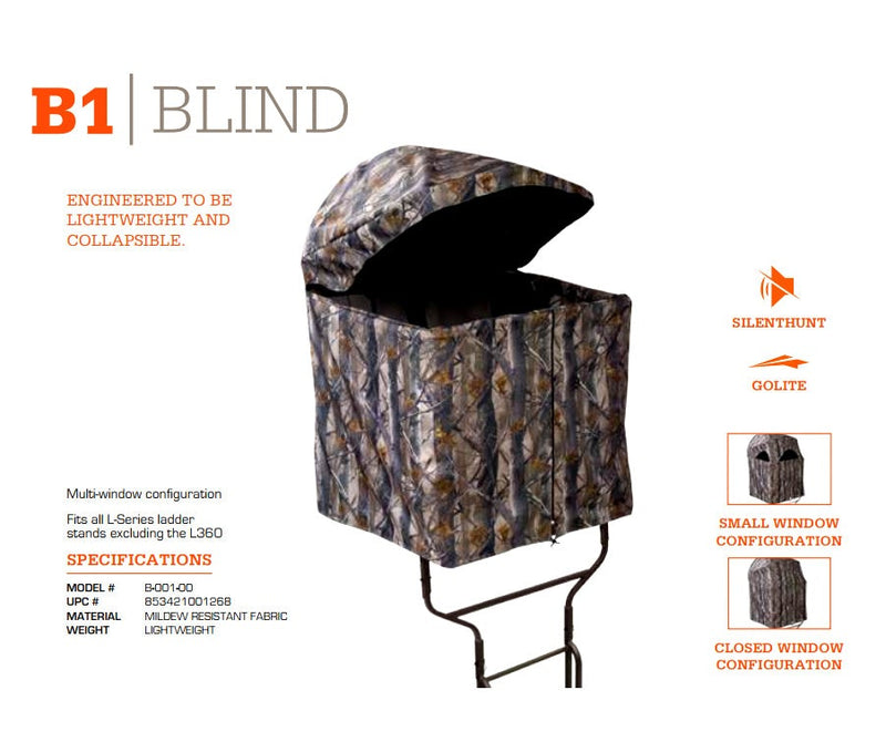 B1 Blind (For L110 and L220 Ladder Stands) Millennium 